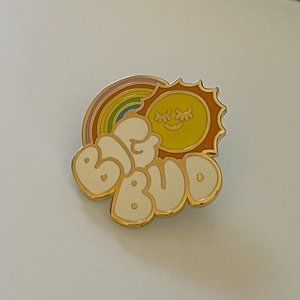 RARE [no longer made]: Big Bud Press pin (2018): Smiling Sun & Rainbow (NWOT)